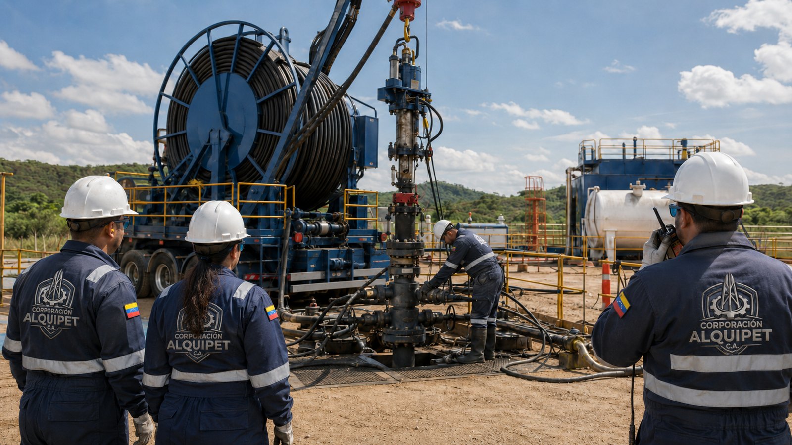 Unidad de Coiled Tubing en operación — Corporación Alquipet